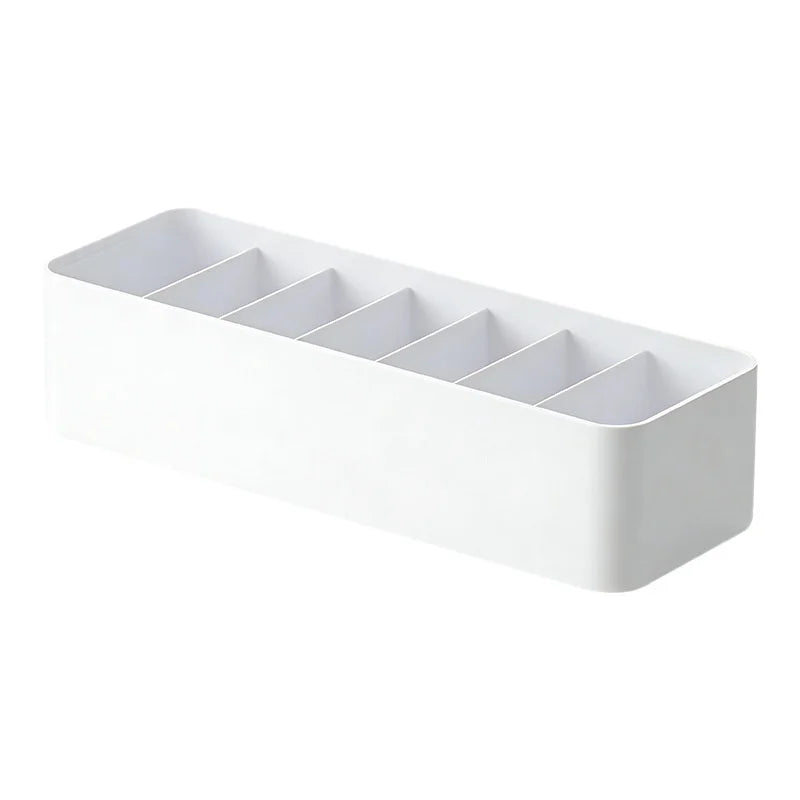 Data Cable Management Box Solid Color Transparent Organizer Mobile Phone Headphone Charging Cable Split Storage Portable Made