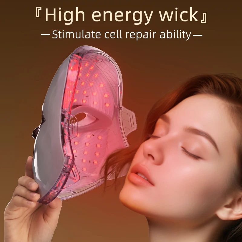 Skin Recovery Wireless Face Mask Rechargeable Portable for Travel and Home Use