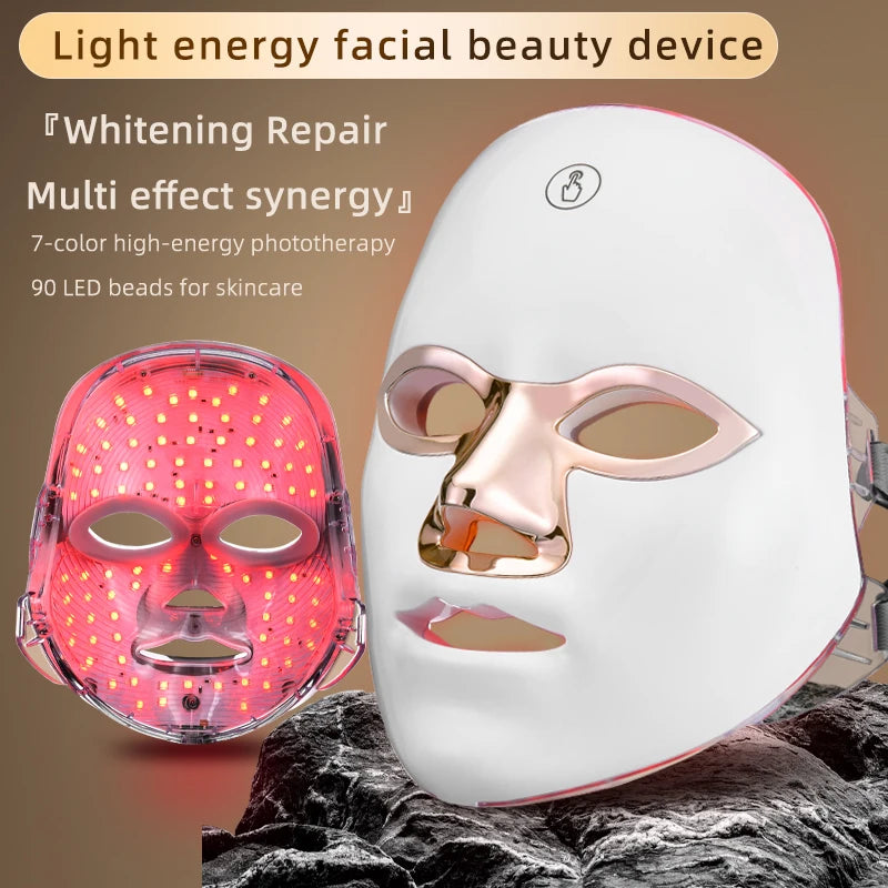 Skin Recovery Wireless Face Mask Rechargeable Portable for Travel and Home Use
