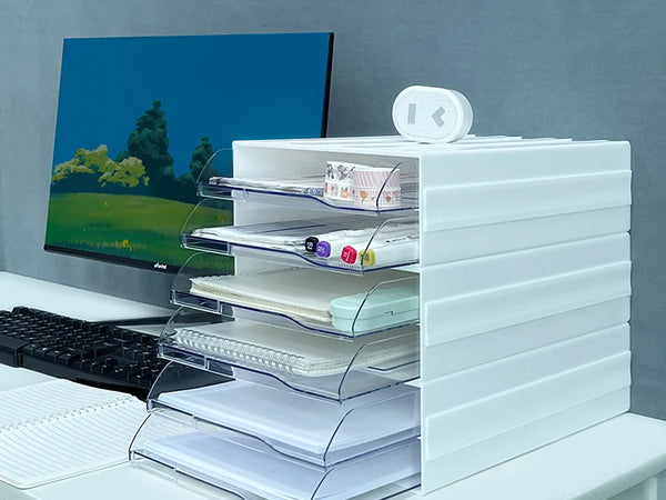 Assembled Office Storage Organizer Bin Box A4 Storage Drawers Desktop Organizer Document Office Storage