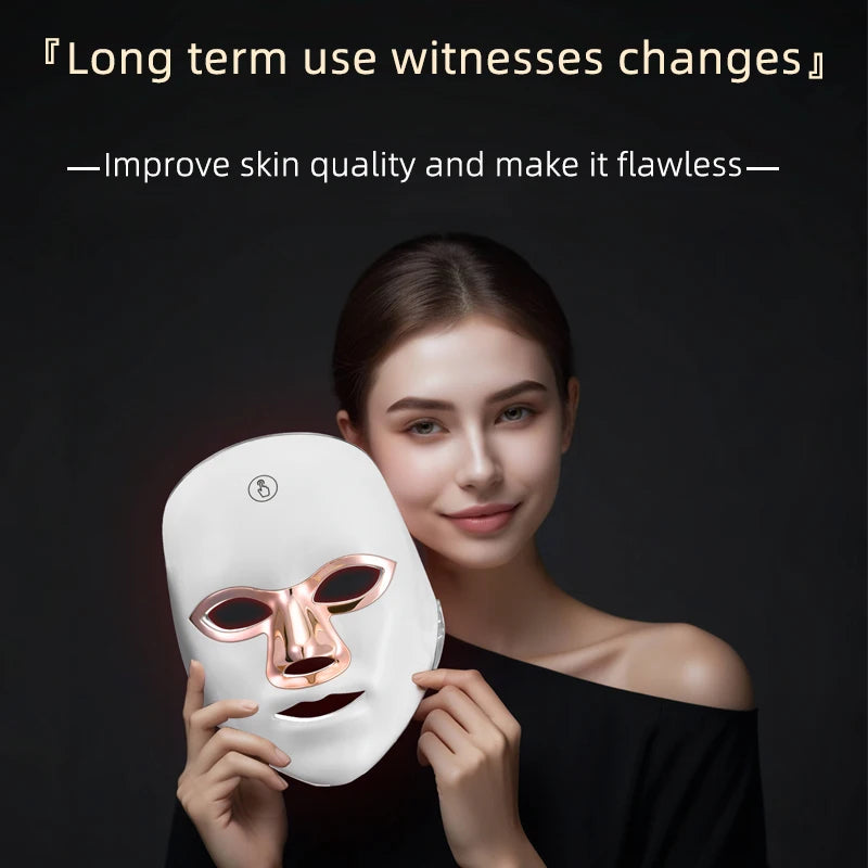 Skin Recovery Wireless Face Mask Rechargeable Portable for Travel and Home Use