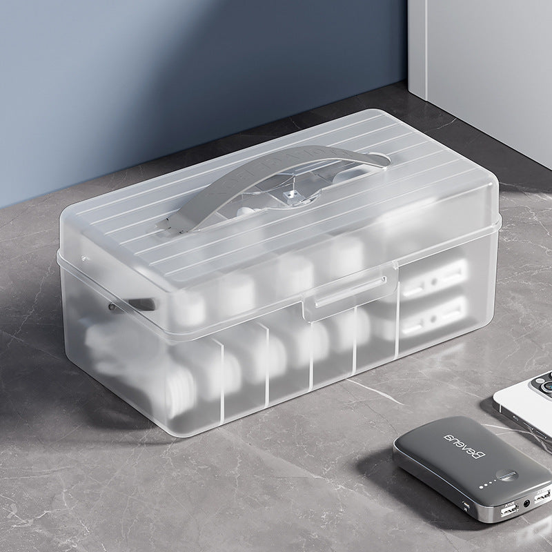 Desktop Data Cable Dust-Proof Compartment Storage Artifact Mobile Phone Charger Charging Cable Headphone Cable Organizer Compartment Box