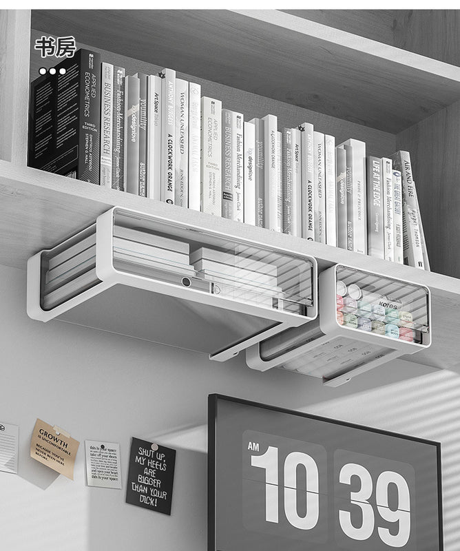 Carefully Selected Under-Desk Drawer-Style Storage Boxes, Dormitory Stationery Storage Boxes, Office Desk Hidden Storage Boxes, Makeup Storage Boxes