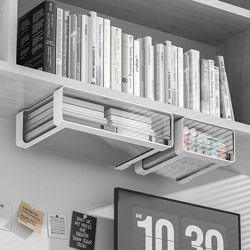 Carefully Selected Under-Desk Drawer-Style Storage Boxes, Dormitory Stationery Storage Boxes, Office Desk Hidden Storage Boxes, Makeup Storage Boxes