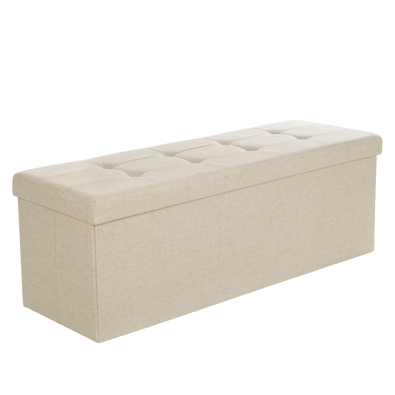 Modern Bedroom Bed End Ottoman Stool Bench 120L Storage Box Ottoman Colorful Foldable Storage Ottoman