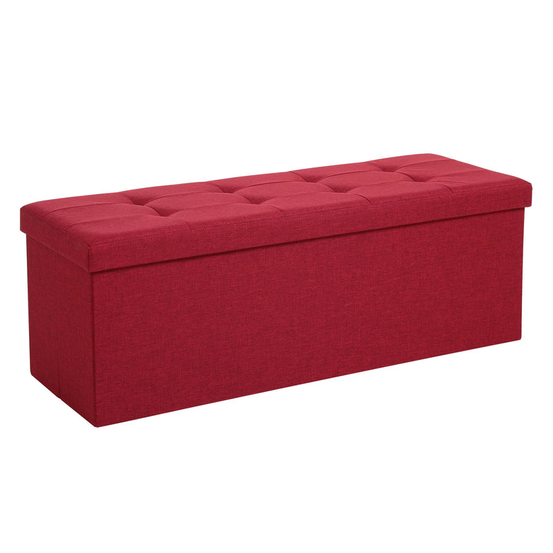 Modern Bedroom Bed End Ottoman Stool Bench 120L Storage Box Ottoman Colorful Foldable Storage Ottoman