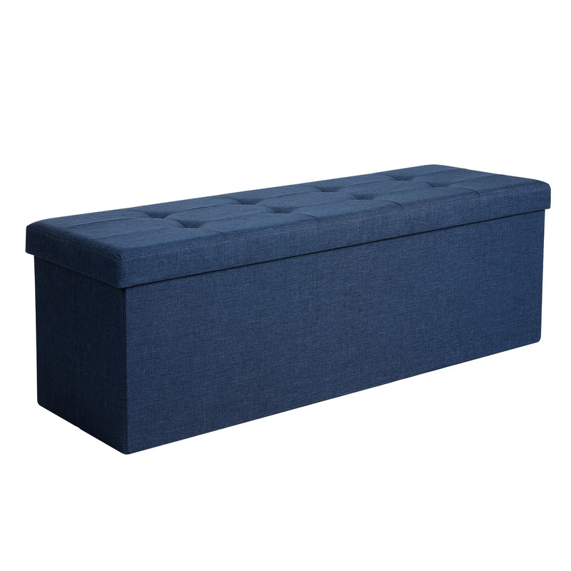 Modern Bedroom Bed End Ottoman Stool Bench 120L Storage Box Ottoman Colorful Foldable Storage Ottoman