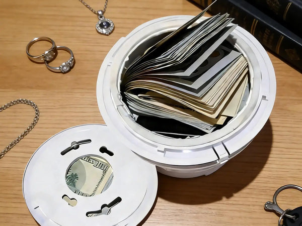 Hiddens Secret Safe Box Discreet Valuables Hider Home Office Dorm Storage For Money Jewelry, Renters Homeowners, Bedroom Kitchen