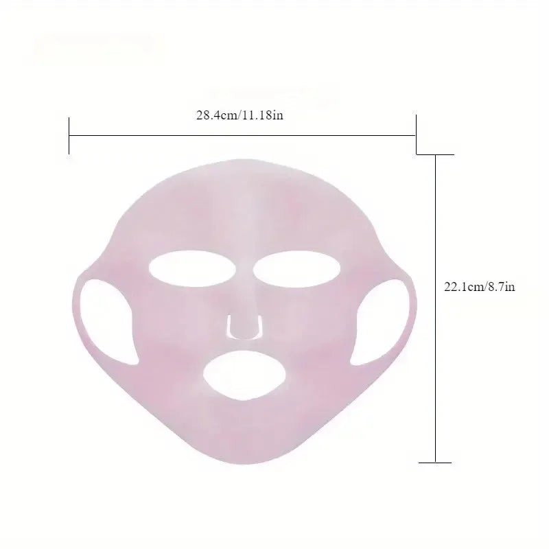 Reusable 3D Facial Silicone Mask Cover - Ear-Mounted Design for Deeper Moisturizing & Anti-Aging Care, Perfect Christmas Skincar